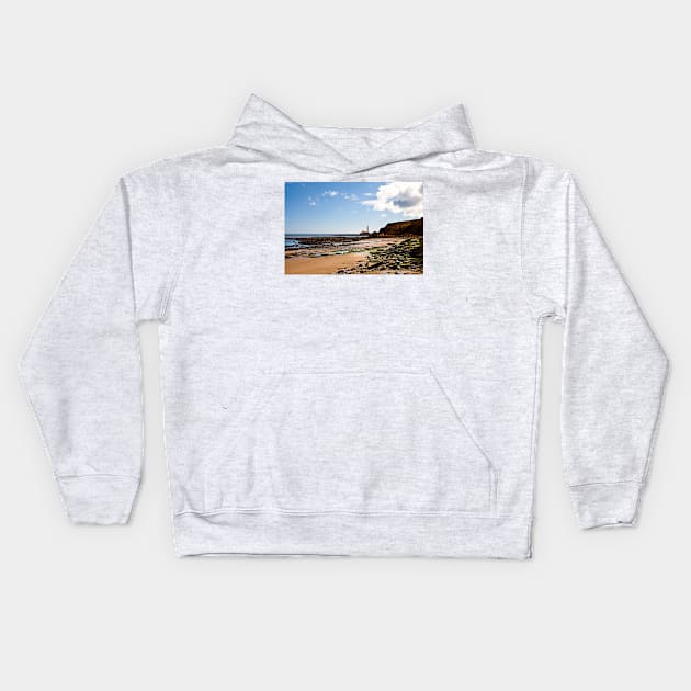 St Mary's Island from Old Hartley Kids Hoodie by Violaman